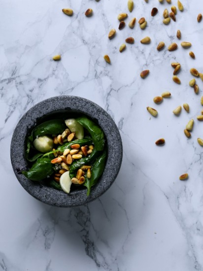 Mortar with pestle, 12 cm, granite - Kitchen Craft