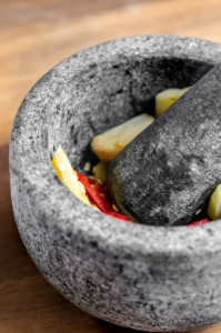 Mortar with pestle, 12 cm, granite - MasterClass