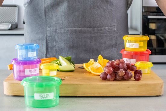 7 plastmasas tvertņu komplekts porciju kontrolei - by Kitchen Craft