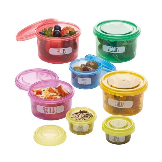 Set 7 plastičnih posod za nadzor porcij - Kitchen Craft