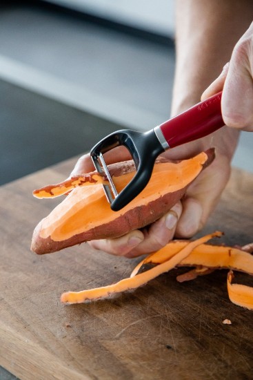 Éplucheur de fruits et légumes, en forme de 'Y', en acier inoxydable, Empire Red - KitchenAid