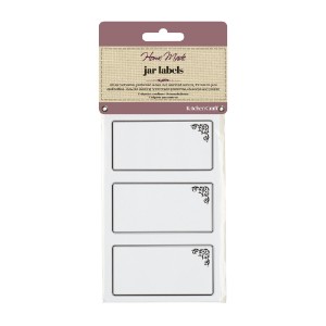 Set of 20 adhesive labels, monochrome - by Kitchen Craft