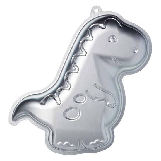 Dinosaur-formet wienerbrødsform, 22 x 32 x 5 cm, anodiseret aluminium - Kitchen Craft