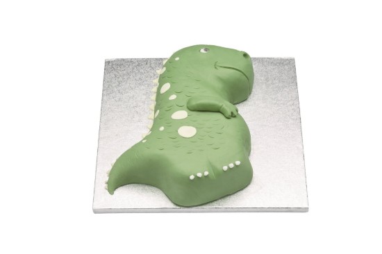Dinosaur-formet wienerbrødsform, 22 x 32 x 5 cm, anodiseret aluminium - Kitchen Craft