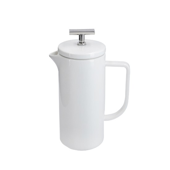 French Press Kaffeemaschine, Keramik, 480 ml, "Vienna", Weiß - La Cafetiere