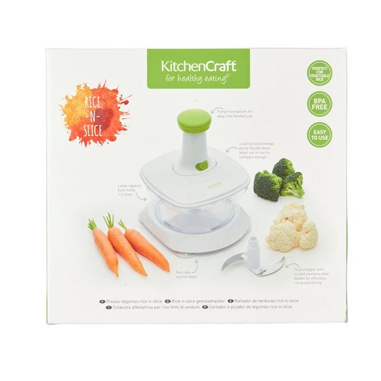 Ricer- och skivmaskin från "Healthy Eating", 1,5 l - tillverkad av Kitchen Craft