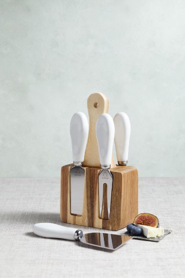 Sett med 5 kniver for meieriprodukter, rustfritt stål - fra Kitchen Craft