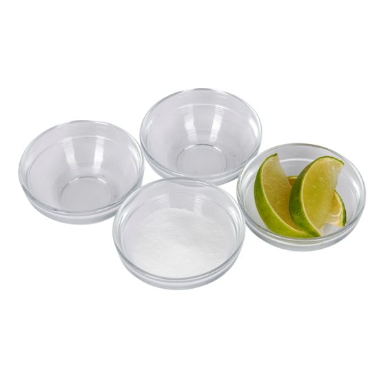 Set of 4 bowls, 7.5 cm, made from glass - Kitchen Craft