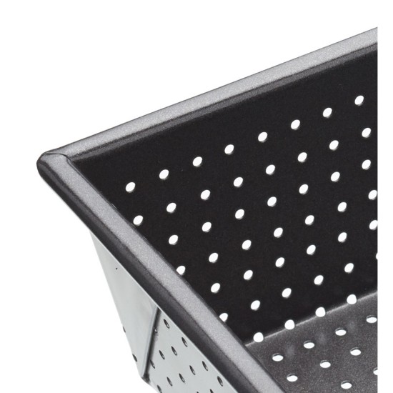 Bakplaat voor de oven, met perforaties, staal, 21 x 11 cm - Kitchen Craft