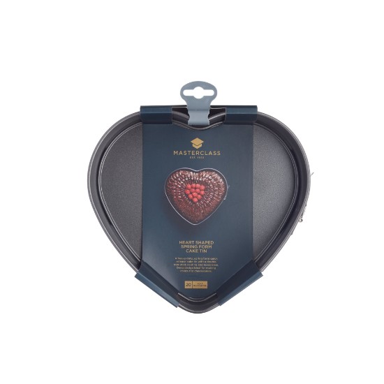 Forma para assar, em forma de coração, 23 cm, aço – feita por Kitchen Craft