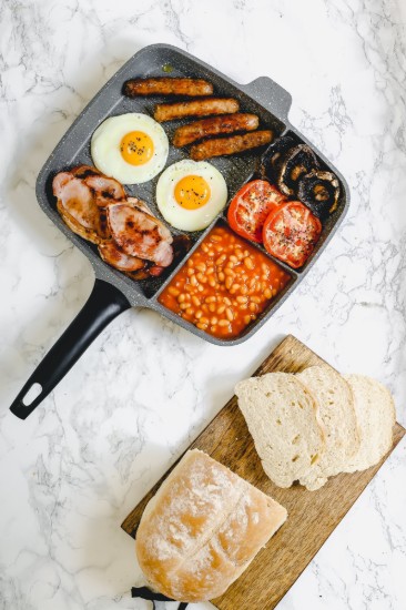 Grill tavası, 3 bölmeli, alüminyum - MasterClass