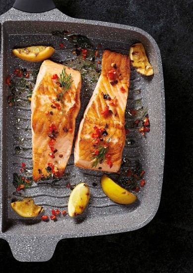 Grill tavası, 3 bölmeli, alüminyum - MasterClass