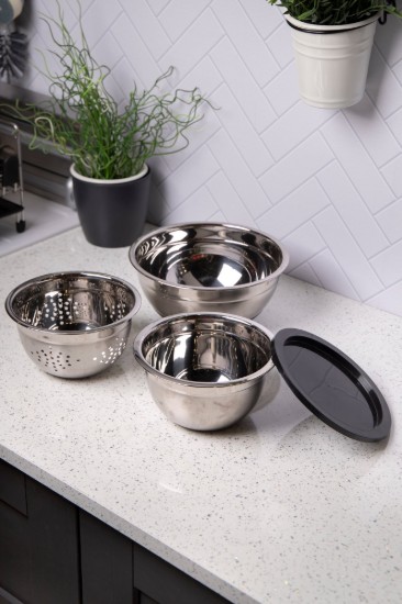 4 parçalı kase seti, paslanmaz çelik - Kitchen Craft
