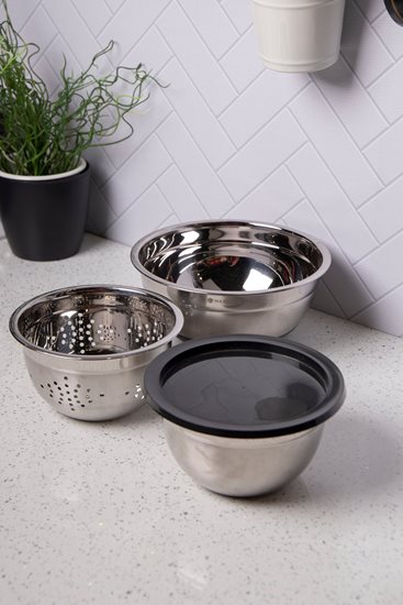 4-piece bowl set, stainless steel - by Kitchen Craft