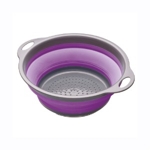 Collapsible strainer, 24 cm, purple - made by Kitchen Craft