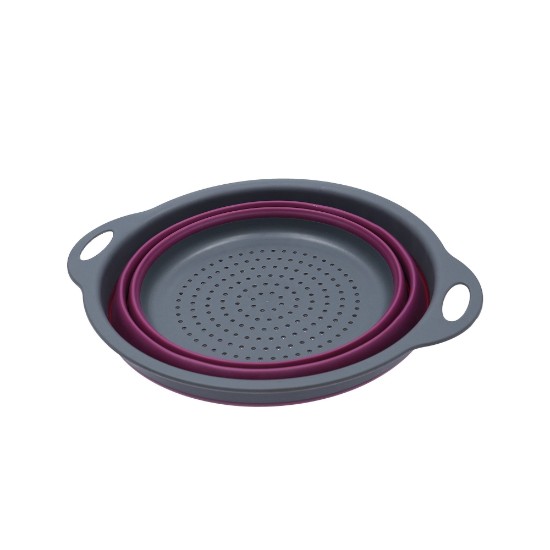 Collapsible colander, 24 cm, purple - Kitchen Craft