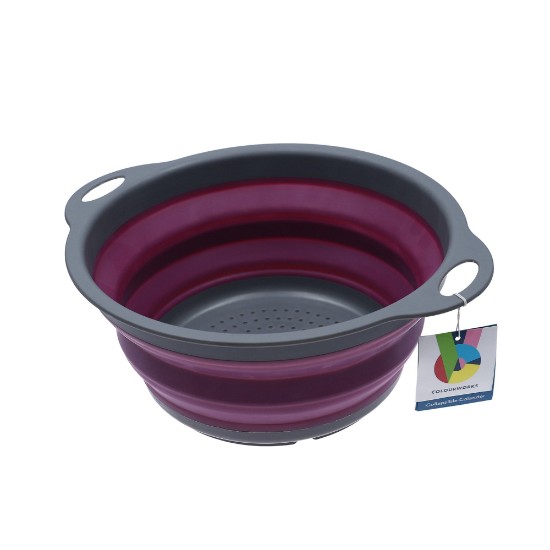 Escorredor dobrável, 24 cm, roxo - Kitchen Craft