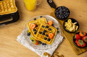 3-in-1 sandwich maker, 2 slices, 800 W - Zokura