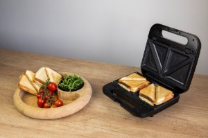 3-in-1 sandwich maker, 2 slices, 800 W - Zokura
