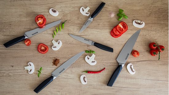 6-piece knife set, rotating holder - Zokura