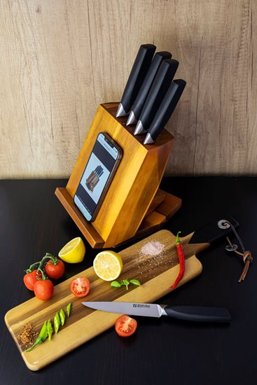 6-piece knife set, rotating holder - Zokura