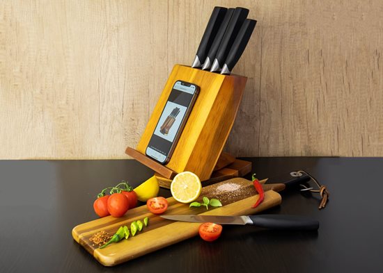 6-piece knife set, rotating holder - Zokura