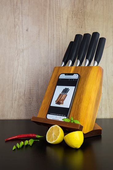 6-piece knife set, rotating holder - Zokura