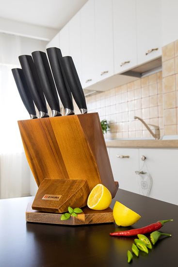 6-piece knife set, rotating holder - Zokura