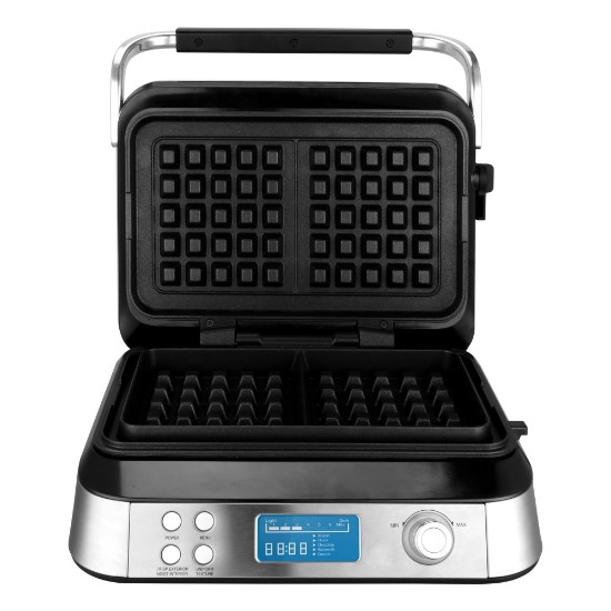 Máquina de waffles Smart, 5 funções, 1600 W - Zokura