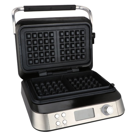 Máquina de waffles Smart, 5 funções, 1600 W - Zokura