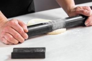 Rolling-pin with holder, 37 cm, marble - by Kitchen Craft