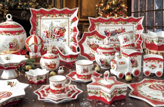 Set mit 2 Porzellanbechern, 120 ml, "CHRISTMAS MEMORIES" - Marke Nuova R2S