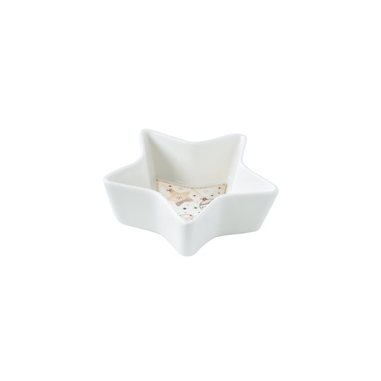 15 cm star-shaped bowl, "CHRISTMAS LIGHTS", porcelain - Nuova R2S