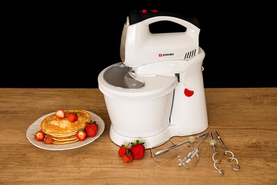 Handmixer mit Schüssel, 400 W, 2.5L - Zokura