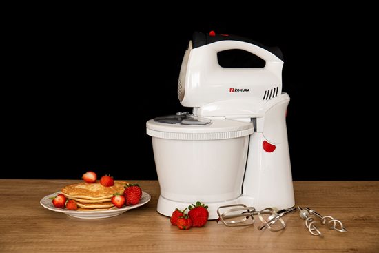 Hand mixer with bowl, 400 W, 2.5L - Zokura