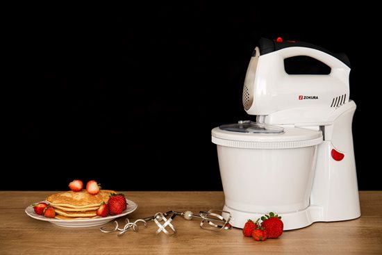 Hand mixer with bowl, 400 W, 2.5L - Zokura