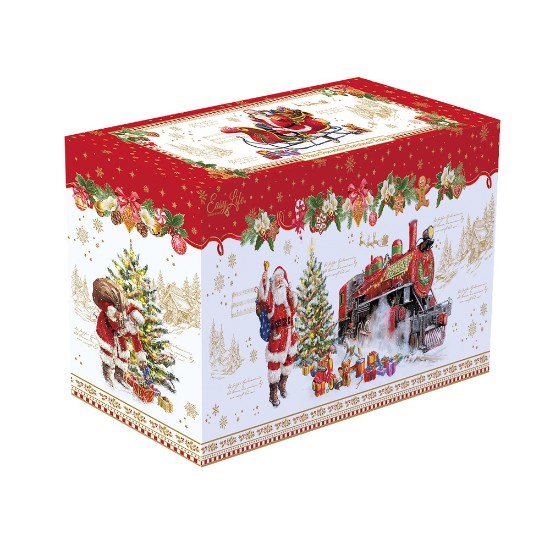 2-piece train set, 25.5 × 8 × 12.5 cm "CHRISTMAS MEMORIES", porcelain - Nuova R2S