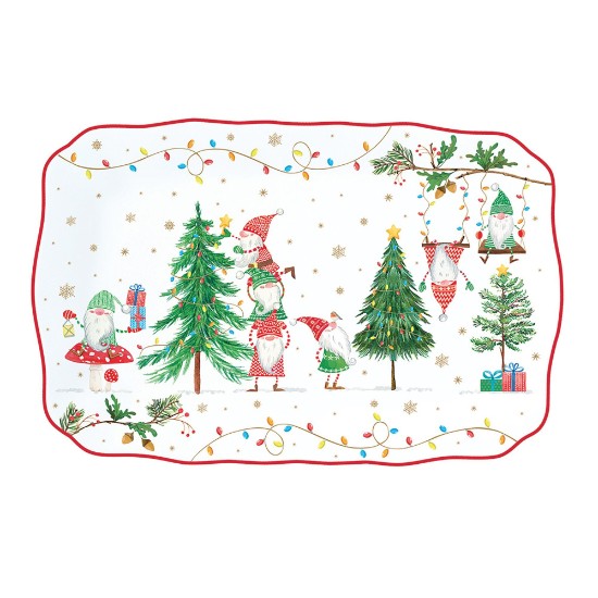 Porselenden servis tabağı, 35 x 23 cm, <<READY FOR CHRISTMAS>> - Nuova R2S marka