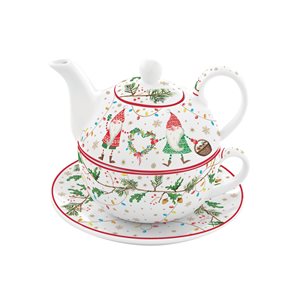Tea serving set made of porcelain, 350 ml, "READY FOR CHRISTMAS" - Nuova R2S