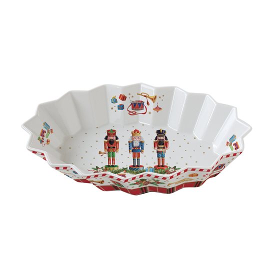 Oval tray 27 × 17 cm "VINTAGE NUTCRACKER", porcelain - Nuova R2S