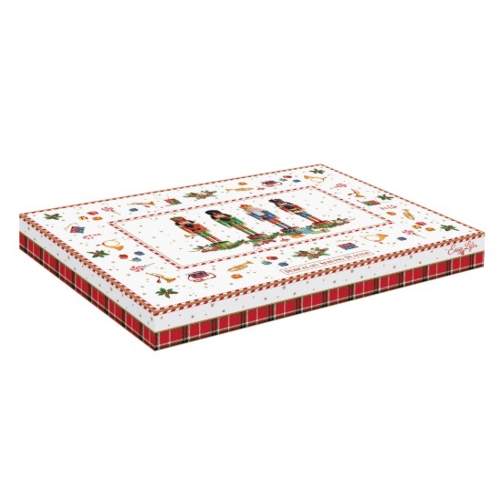 Serving platter, 35 x 23 cm, "VINTAGE NUTCRACKER", porcelain - Nuova R2S brand