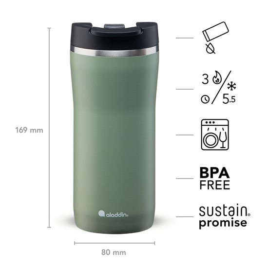 Mug isotherme "Mocca Leak-Lock", 350 ml, <<Sage Green>> - Aladdin