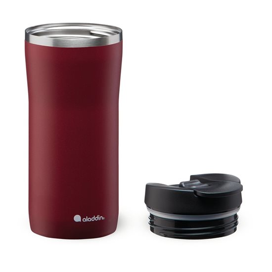"Mocca Leak-Lock" thermo-insulated mug, 350 ml, <<Burgundy>> - Aladdin