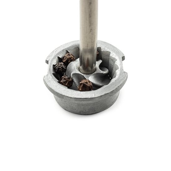 "Zeli" electric pepper grinder, 14 cm, "Brushed Chrome" - Peugeot