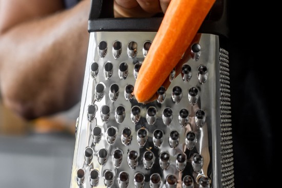 Grater multipurpose, b'kontenitur, stainless steel - Kitchen Craft