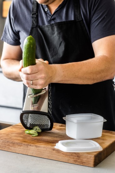 Multifunktionsrivjärn, med behållare, rostfritt stål - Kitchen Craft