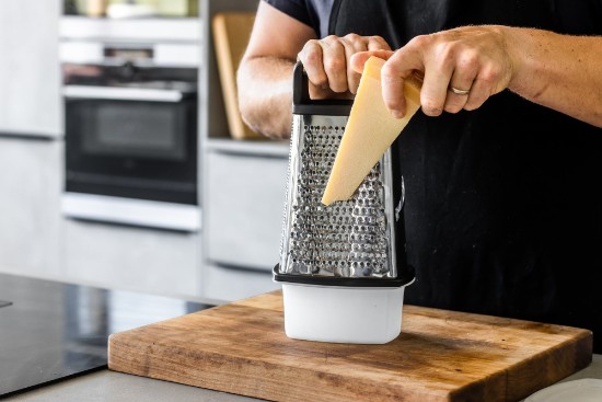 Multipurpose grater, with container, stainless steel - Kitchen Craft