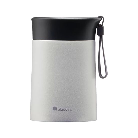 Vacuümcontainer "Bistro" van roestvrij staal, 400 ml, Stone Grey - Aladdin