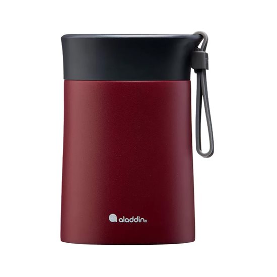 "Bistro" vacuum-sealed container made of stainless steel, 400 ml, <<Burgundy>> - Aladdin