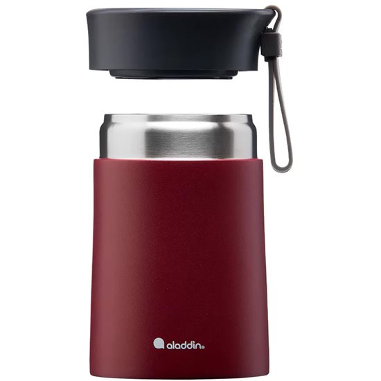 "Bistro" vacuum-sealed container made of stainless steel, 400 ml, <<Burgundy>> - Aladdin